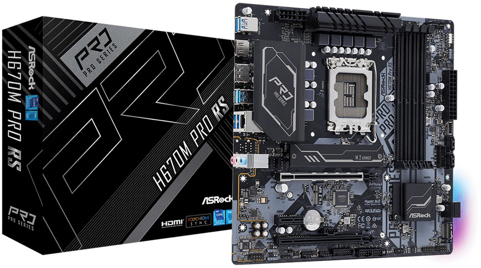Motherboard Micro-ATX H670M Pro RS - ASROCK