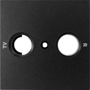 Centro p/ Tomada R-TV S?rie LOGUS90 (Preto Mate) - EFAPEL