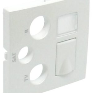 Centro p/ Tomada Mista R+TV+SAT+RJ45(+FO) Branco S?rie LOGUS90 - EFAPEL