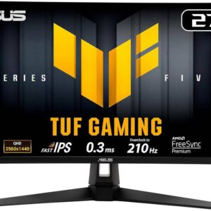 Monitor TUF Gaming VG27AQL5A Fast IPS 27 QHD 16:9 210Hz FreeSync Premium / G-Sync Compatible - ASUS