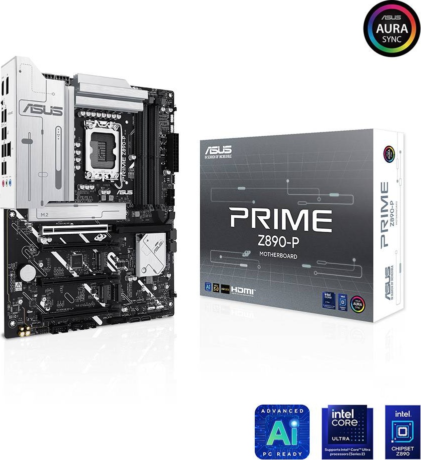 Motherboard ATX Prime Z890-P Intel Z890 LGA 1851 (Soquete V1) - ASUS