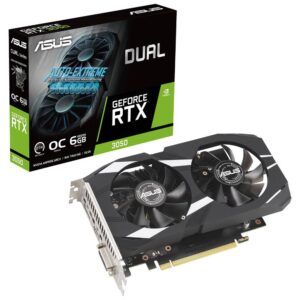 Placa Gr?fica Dual GeForce RTX 3050 6GB GDDR6 OC - ASUS