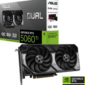Placa Gr?fica NVIDIA GeForce RTX 5060 Ti Blackwell Dual OC 8GB GDDR7 DLSS4 - ASUS