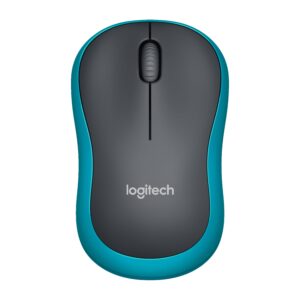 Rato ?ptico RF Wireless s/ Fios (Azul/Preto) - Logitech M185