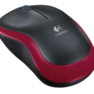 Rato Óptico RF Wireless s/ Fios (Vermelho/Preto) - Logitech M185