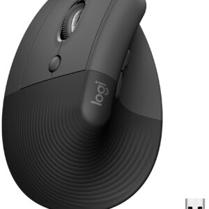 Rato Ergo Lift Left Vertical Wireless / Bluetooth ?tico 4000 DPI (Preto) - LOGITECH