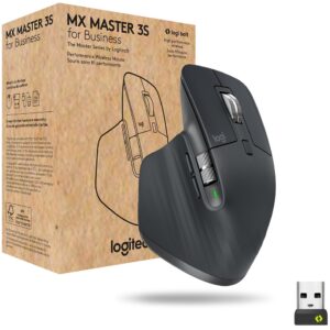 Rato Laser MX Master 3s Business RF Wireless + Bluetooth 8000 DPI - LOGITECH