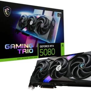 Placa Gr?fica GeForce RTX 5080 Gaming Trio OC 16GB GDDR7 DLSS4 - MSI