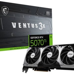 Placa Gráfica NVIDIA GeForce RTX 5070 Ti Blackwell Ventus 3X OC 16G GDDR7 DLSS4 - MSI
