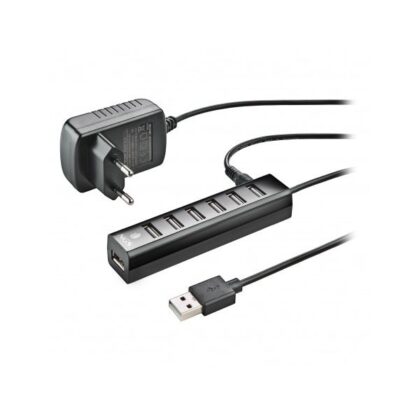 NGS Ihub7 Tiny Hub USB 2.0 - 7 Portas USB 2.0 - Adaptador de Corrente - Velocidade até 480Mbps