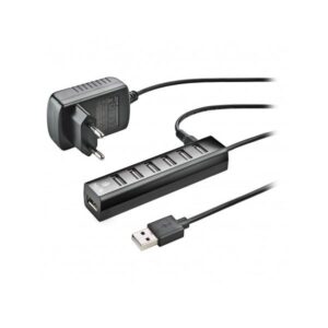 NGS Ihub7 Tiny Hub USB 2.0 - 7 Portas USB 2.0 - Adaptador de Corrente - Velocidade até 480Mbps