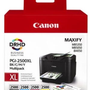 Pack 4x Tinteiros PGI-2500XL (Preto/Cores) - CANON
