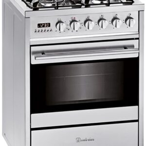 Fog?o a G?s Butano/Propano 4 Zonas E 610 X ST + Forno El?trico 55L (Inox) - MEIRELES