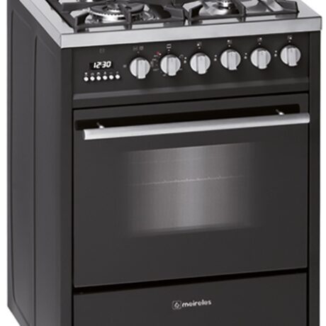 Fogão a Gás Butano/Propano 4 Zonas E 610 BL ST + Forno Elétrico 55L - MEIRELES