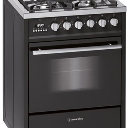 Fogão a Gás Natural 4 Zonas E 610 BL NAT ST + Forno Elétrico 55L - MEIRELES