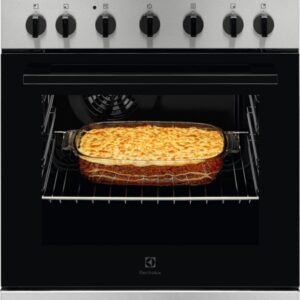 Fog?o El?ctrico Vitrocer?mico 4 Zonas + Forno 57L LKR620066X (Preto/Inox) - ELECTROLUX