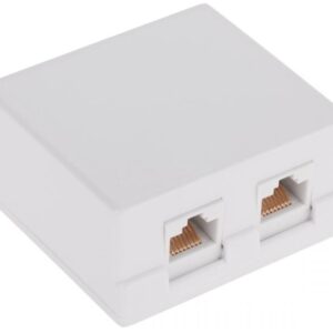 Tomada Telefone Dupla RJ45 CAT6 (8 Pinos)