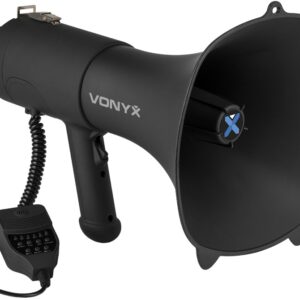 Megafone 90W c/ MP3/USB/SD/AUX + Sirene, Microfone e Grava??o (MEG090) - VONYX