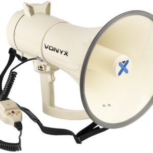 Megafone 120W c/ MP3/USB/SD/AUX + Sirene, Microfone e Gravação (MEG120) - VONYX