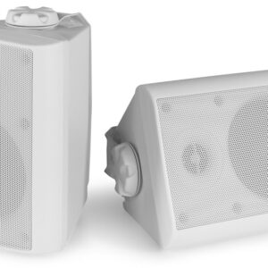 Colunas Passivas Interior/Exterior IP56 2 Vias 4 100W 8ohm/100V Branco (BC40V) Par - Power Dynamics