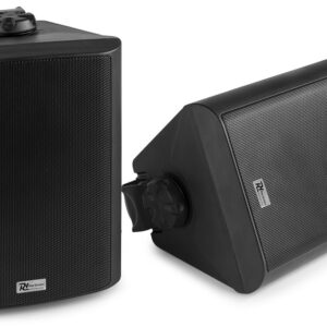 Colunas Passivas Interior/Exterior IP56 2 Vias 5,25 120W 8ohm/100V Preto (BC50V) Par - Power Dynami