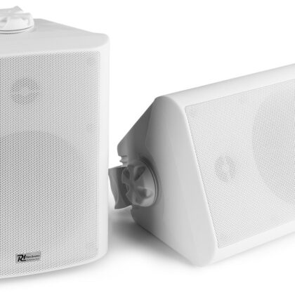 Colunas Passivas Interior/Exterior IP56 2 Vias 5,25 120W 8ohm/100V Branco (BC50V) Par - Power Dynam
