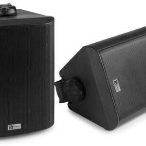 Colunas Passivas Interior/Exterior IP56 2 Vias 6,5 150W 8ohm/100V Preto (BC65V) Par - Power Dynamic