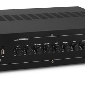 Amplificador Linha 100V 6 Canais 120W Bluetooth/USB/SD/MP3 - POWER DYNAMICS