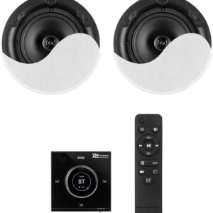 Sistema de Som Amplificado Bluetooth/USB/SD c/ 2 Colunas 6,5 (POWERLINE B50BSET) - POWER DYNAMICS