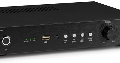 Amplificador Stéreo Wi-Fi 4 Canais FM RJ45/USB/BT 4x 60W (WT460A) - POWER DYNAMICS