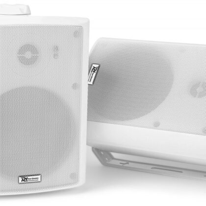 Colunas Amplificadas 4 2 Vias 200W IP55 Wi-Fi e Bluetooth Branco WS40A (Par) - Power Dynamics