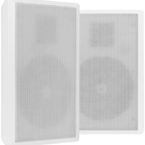 Pack 2x Coluna Passiva Slim 5,25” 10W c/ Transformador Linha 100V (WSF30W) Branco - POWER DYNAMICS