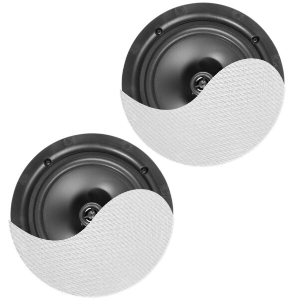 Pack 2x Colunas de Tecto Amp. Baixo Perfil 6,5 60W Branco (NCBT6) - Power Dynamics
