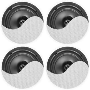 Pack 4x Colunas de Tecto Amplificadas Baixo Perfil 6.5 120W Bluetooth (NCBT604) - Power Dynamics
