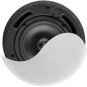 Coluna de Tecto 2 Vias 100V 6,5 30W c/ Caixa Traseira (PS65) - Power Dynamics