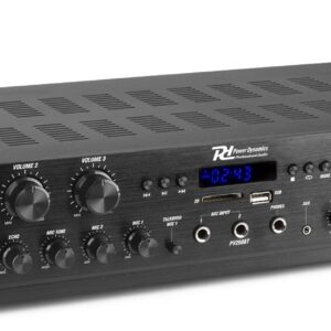 Amplificador 6 Canais Bluetooth FM MP3/USB/SD 6x 100W (PV260BT) - Power Dynamics