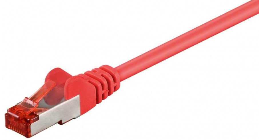 Cabo S/FTP RJ45 CAT6 8 Pinos (3 mts) - Vermelho