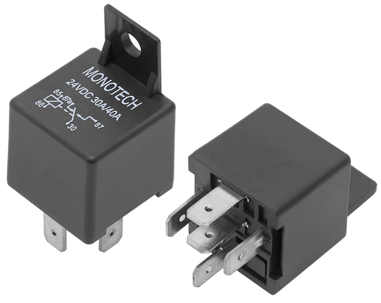 Relé 24VDC Inversor Unipolar 30A/40A