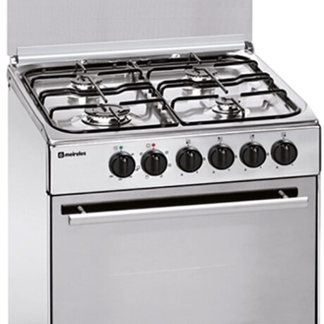 Fogão a Gás Natural 4 Zonas E 602 X NAT + Forno Elétrico 55L (Inox) - MEIRELES