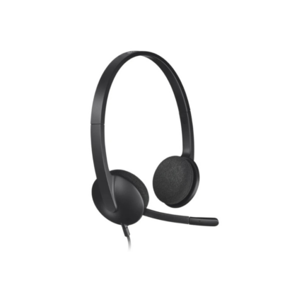 Auscultadores Logitech H340 com Microfone USB Preto