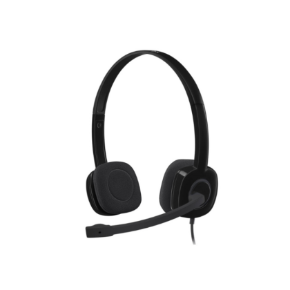 Auscultadores Logitech H151 com Microfone Jack 3.5mm Pretos
