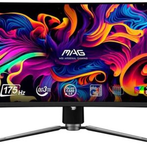 Monitor Curvo MAG 341CQP QD-OLED 34 UltraWide Quad HD 175Hz FreeSync Premium Pro (Preto) - MSI