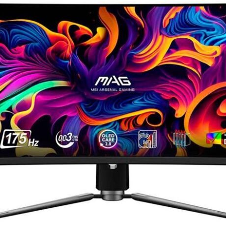 Monitor Curvo MAG 341CQP QD-OLED 34 UltraWide Quad HD 175Hz FreeSync Premium Pro (Preto) - MSI