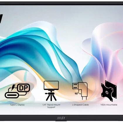Monitor Portátil PRO IPS 15.6 MP165 E6 W-LED Fll HD 16:9 60Hz (Preto) - MSI