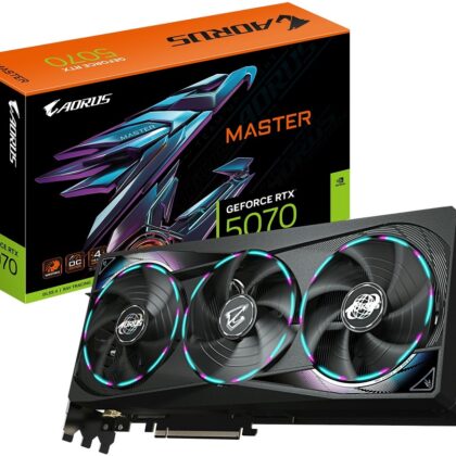 Placa Gráfica GeForce RTX 5070 Aorus Master 12GB GDDR7 DLSS4 - GIGABYTE