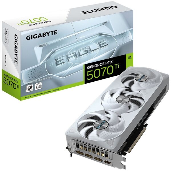 Placa Gráfica GeForce RTX 5070 Ti Eagle OC Ice SFF 16GB GDDR7 DLSS4 - GIGABYTE