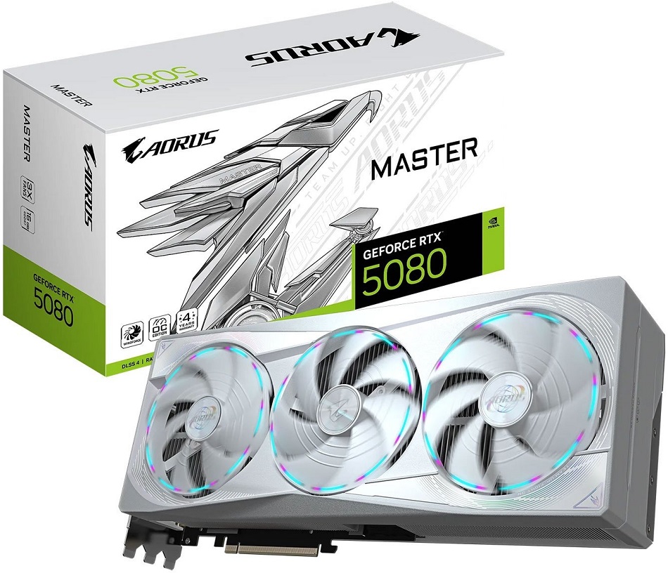 Placa Gráfica GeForce RTX 5080 Master Ice 16GB GDDR7 DLSS4 - GIGABYTE