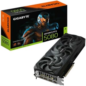 Placa Gr?fica GeForce RTX 5080 WindForce3 16GB GDDR7 DLSS4 - GIGABYTE