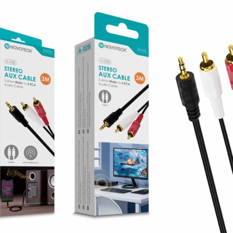 Cabo 3M Jack To Rca 2 NOVOTECK A-028