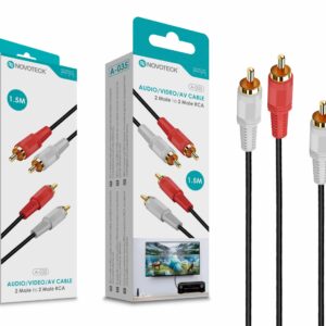 Cabo 1.50M Rca 2 Macho To Rca 2 Macho NOVOTECK A-035